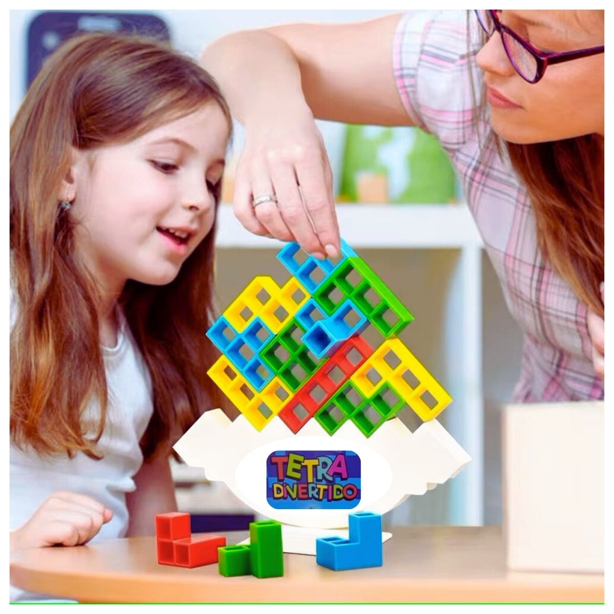 Jogo Educativo Tetra Divertido Blocos De Montar - Ark Toys Jogo Educativo Tetra Divertido Blocos De Montar - Ark Toys